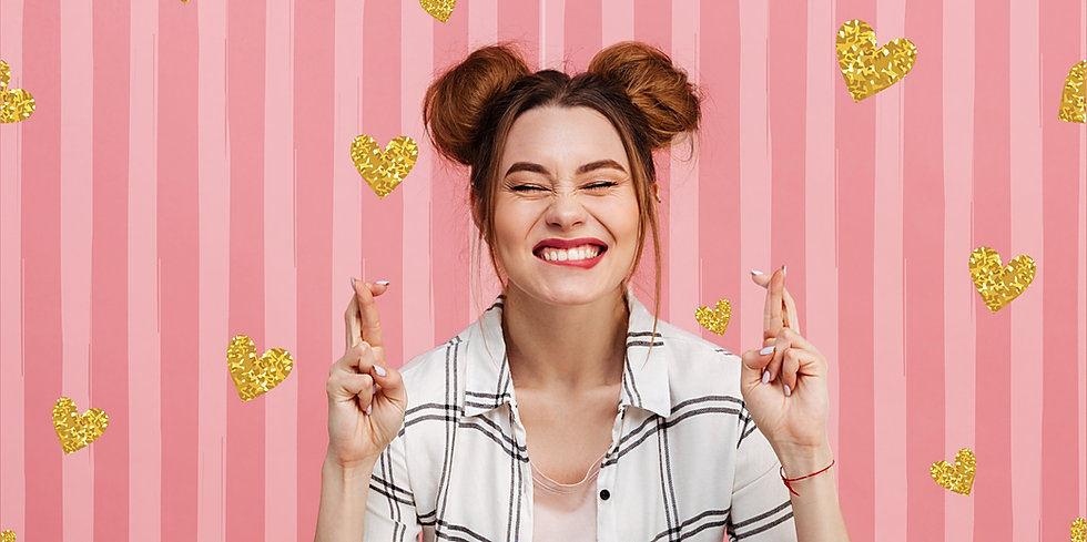 Mujer que hace caras