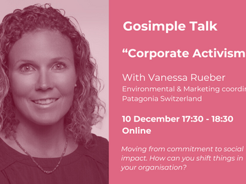 Reflections on the GoSimle Talk with Vanessa Rueber from Patagonia: Harnessing Corporate Activism