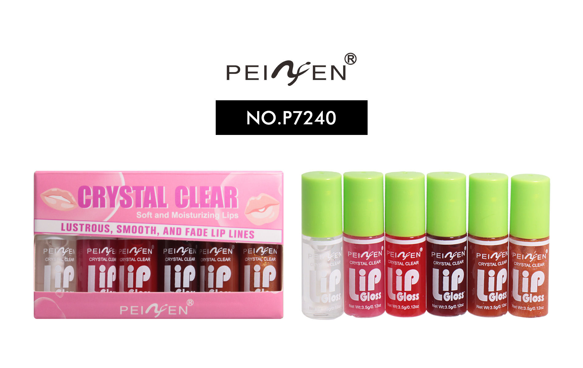 6 Pieces Glass Mirror Lip Gloss Set Hydrating Lightweight Lip Balm Glossy Shimme