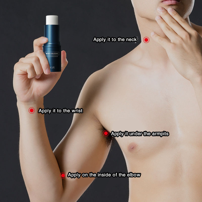Thumbnail: Fanzhen Men's Solid Cologne - Light and Fresh Scent, All-Over Use, Portable Stic