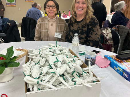 Nottingham Garden Club Wraps Almost 2,000 Utensils for Mercer County Charities 