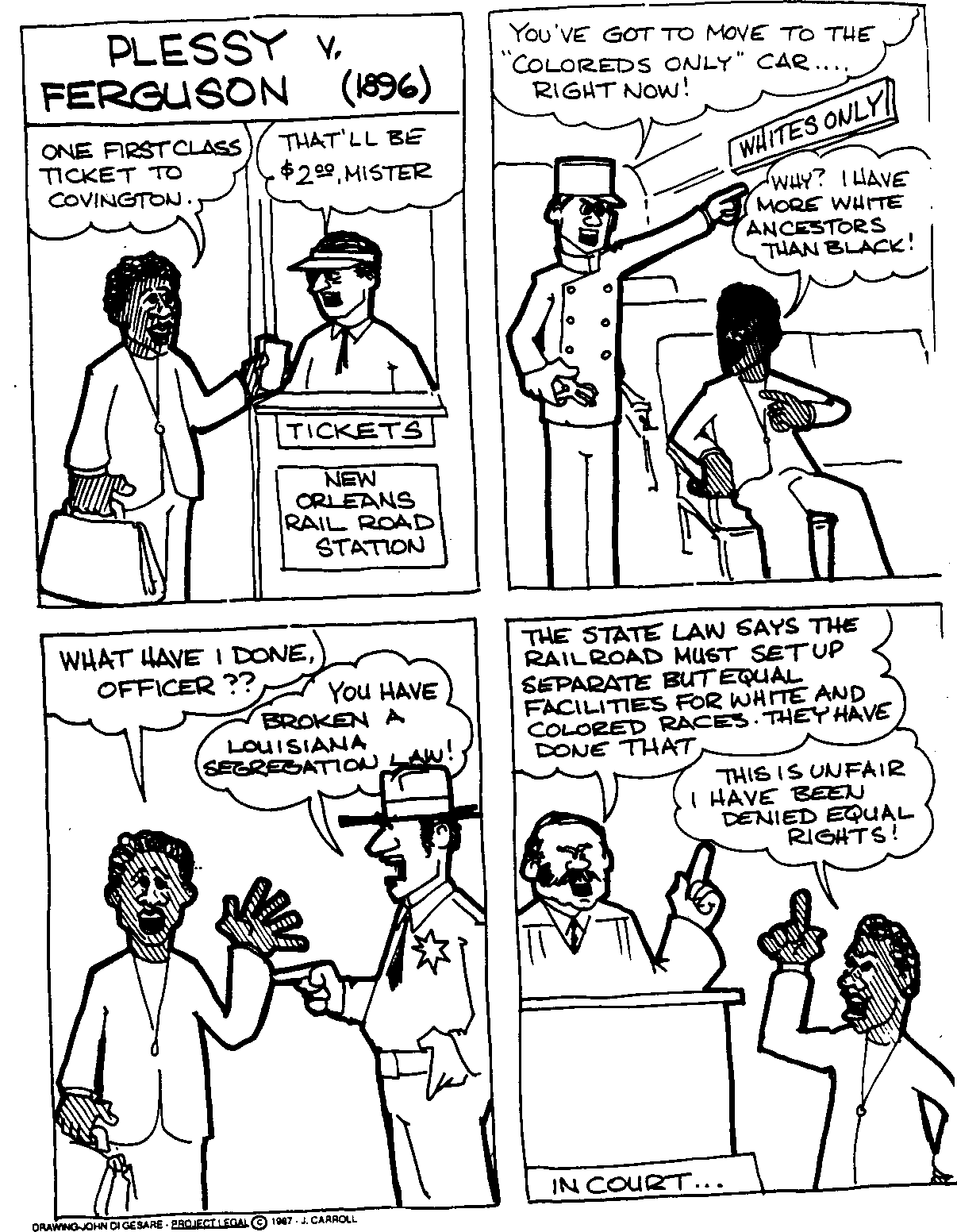 plessy v ferguson 14th amendment