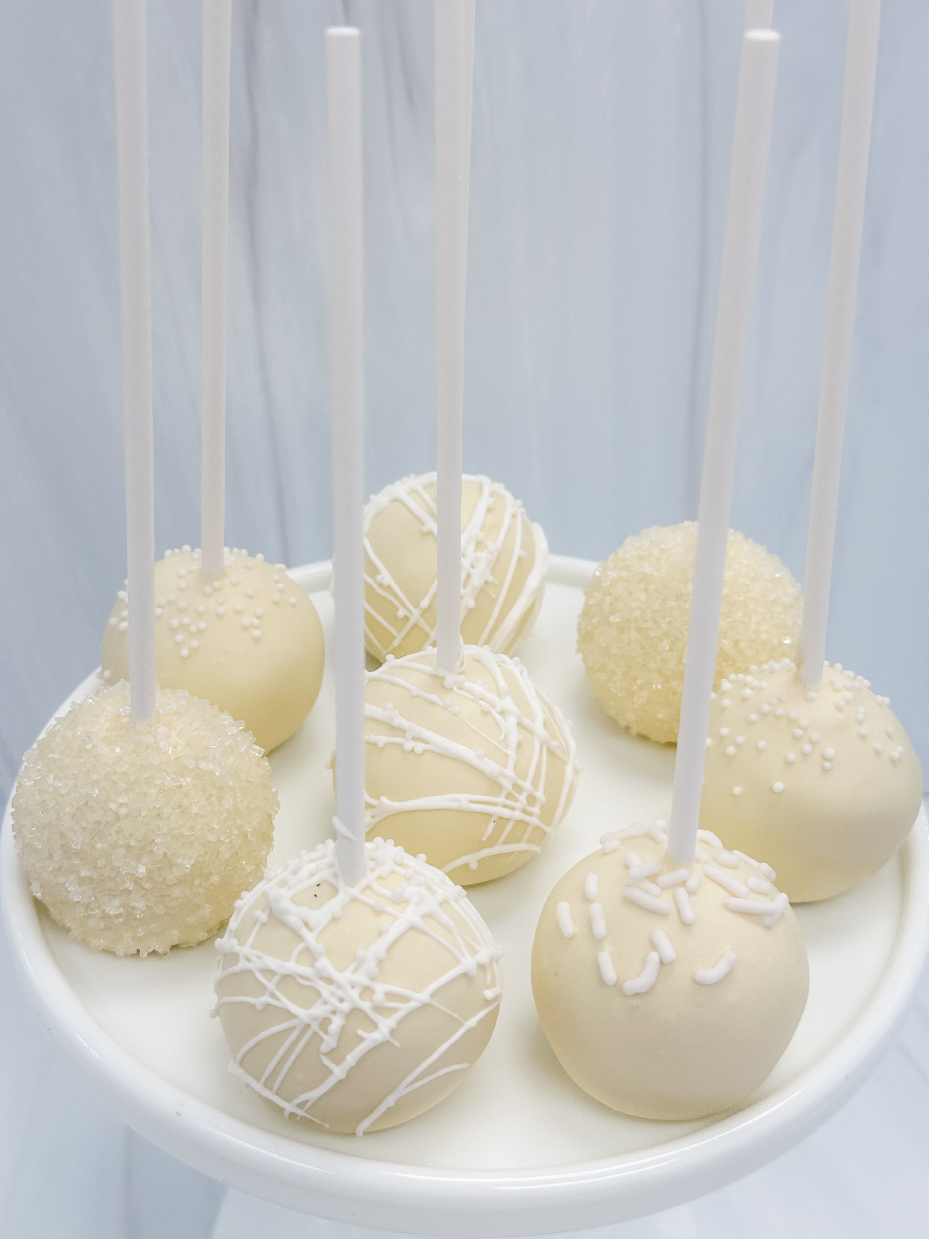 Pastel Yellow Cake Pops