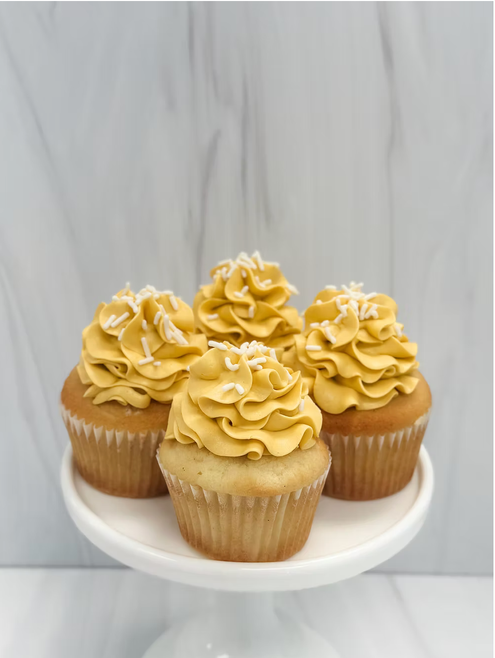 Pastel Orange Cupcakes