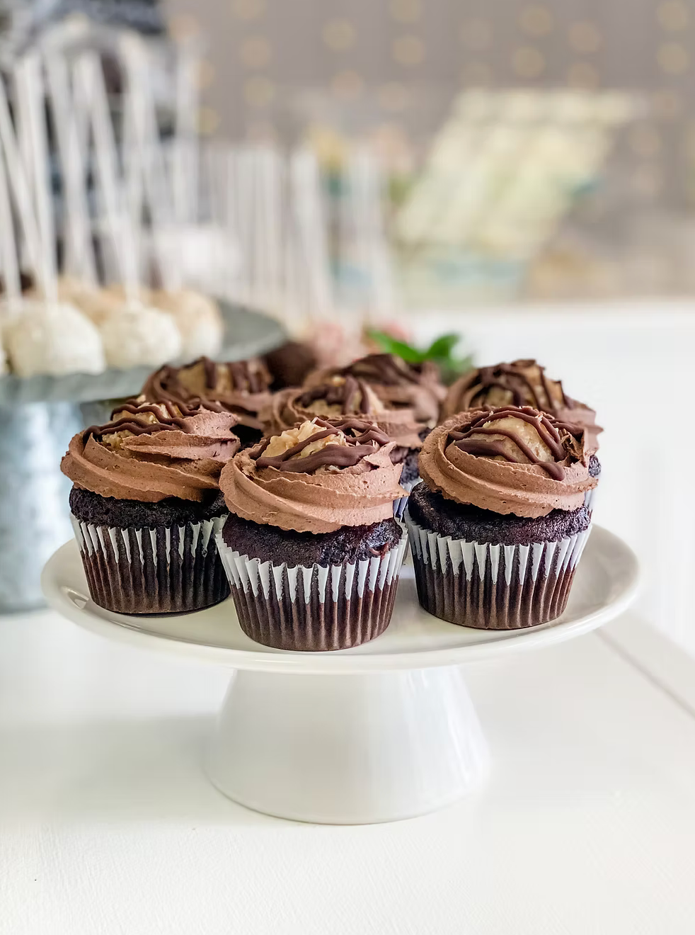 German Chocolate Cupcakes