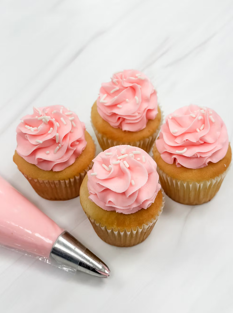 Pastel Pink Cupcakes