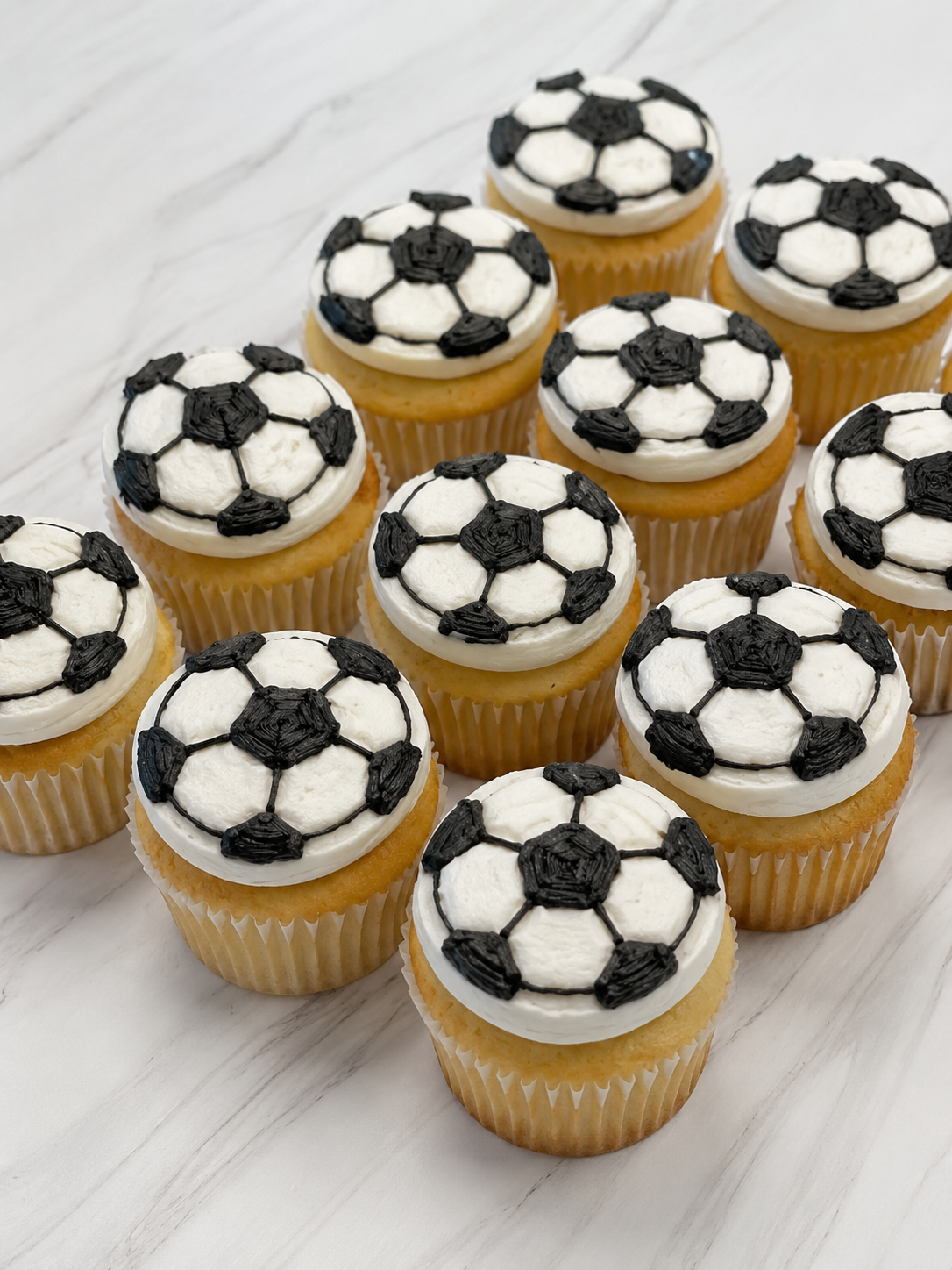 Soccer Cupcakes