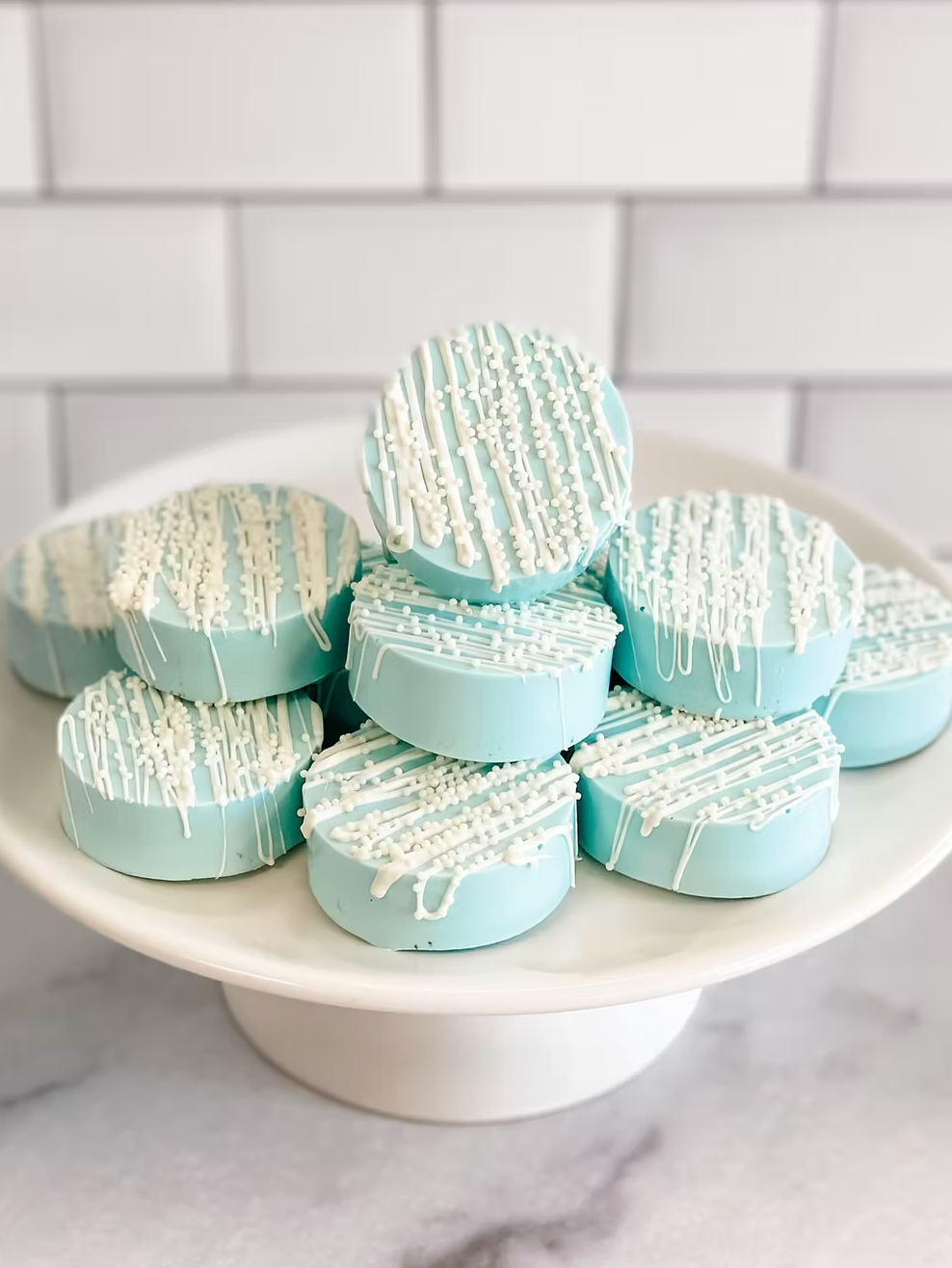 Pastel Blue "Holly-O's"