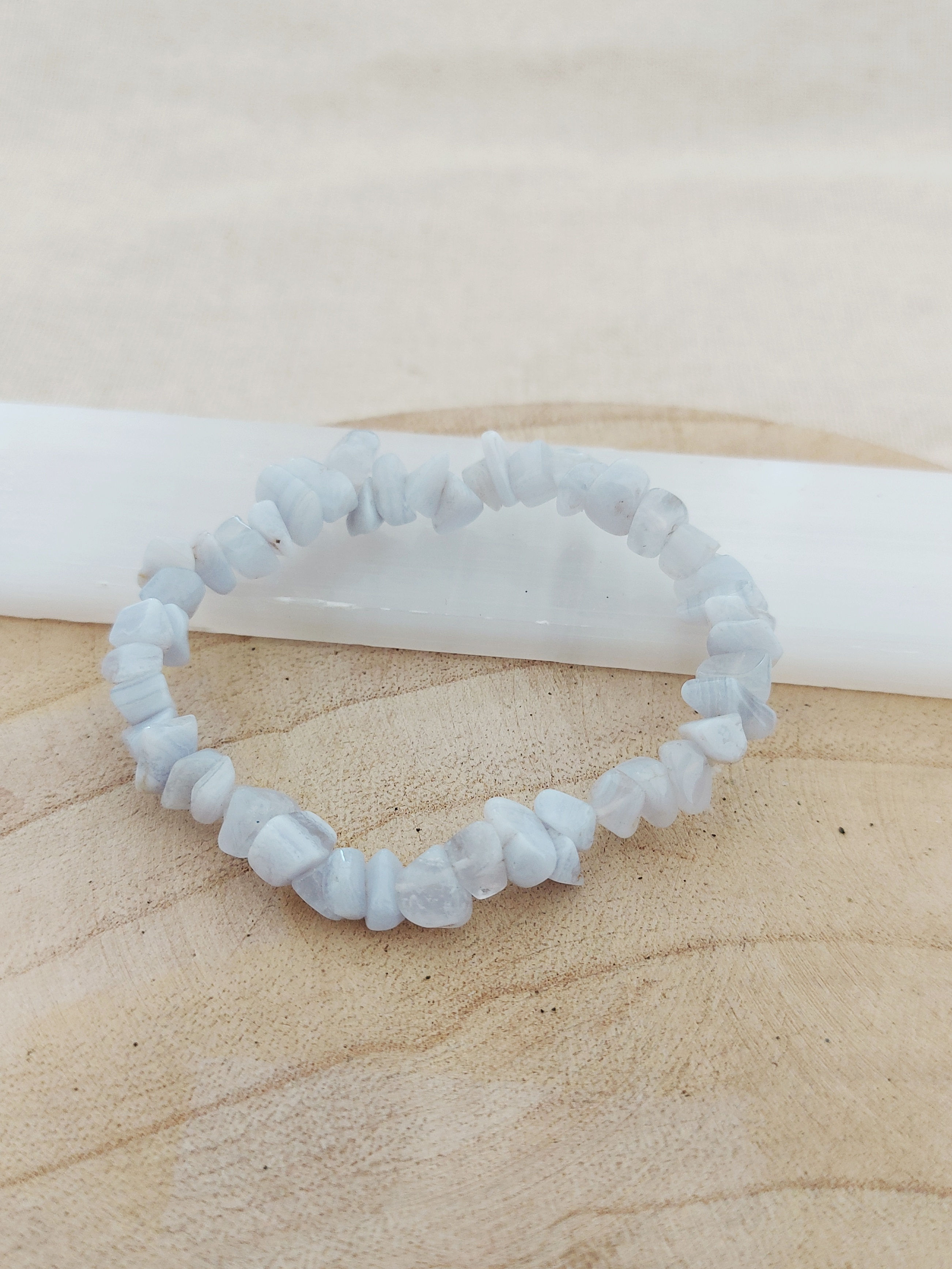 Ágata Azul Rendada ou Calcedónia