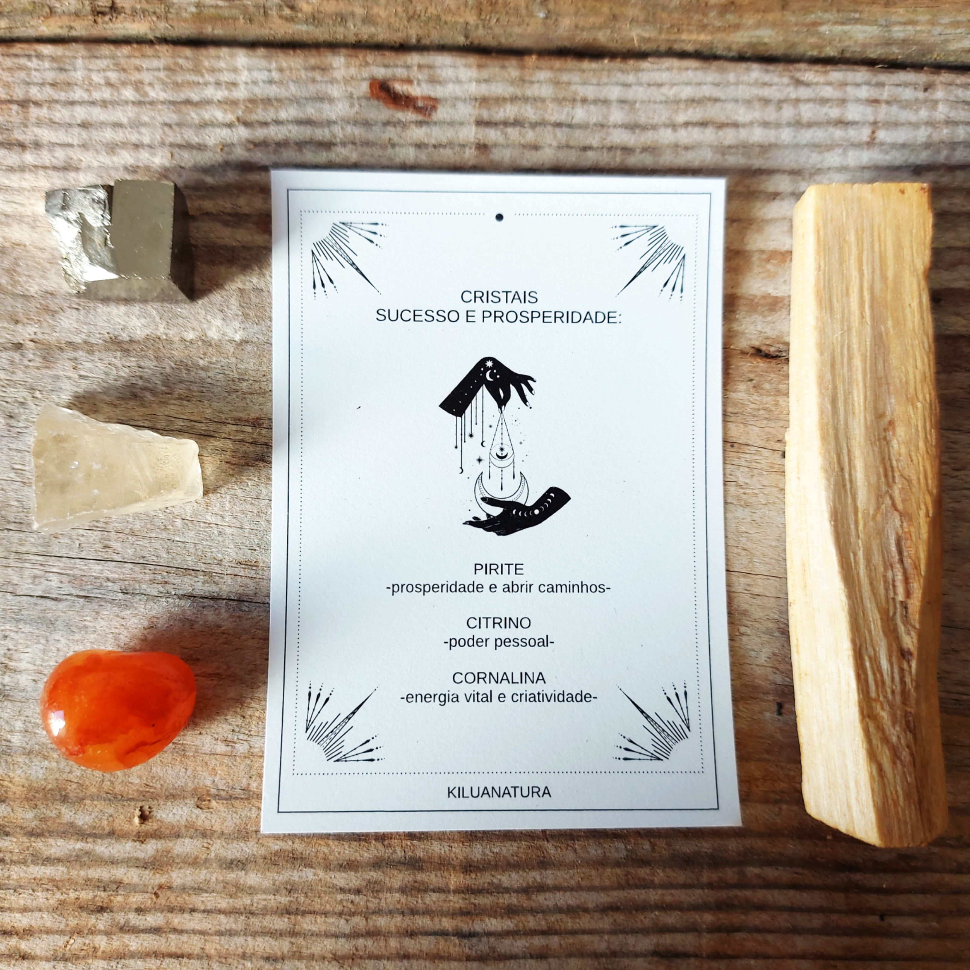 Kit Cristais Sucesso e Prosperidade 