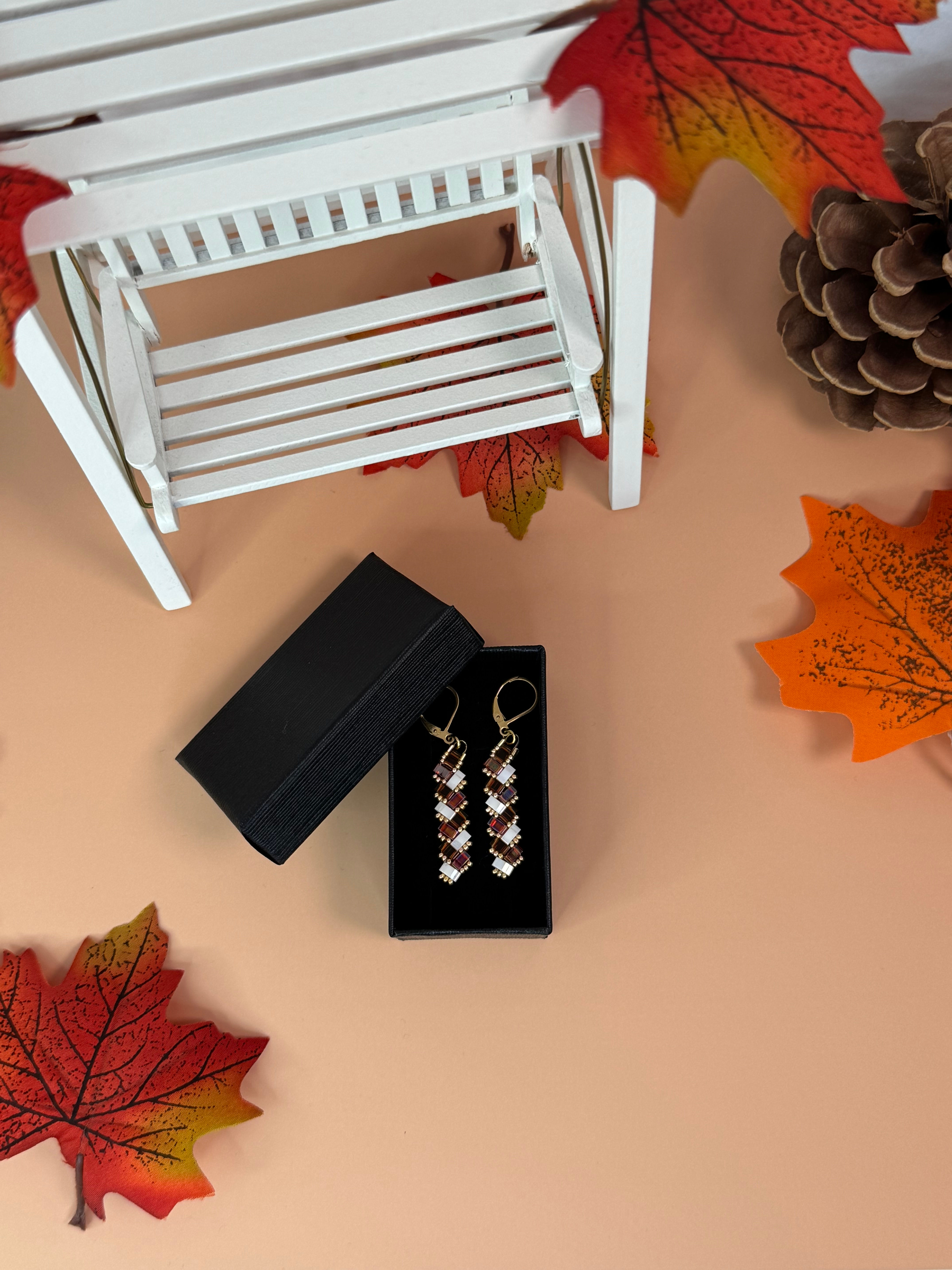Boucles d'oreilles couleurs d'automne