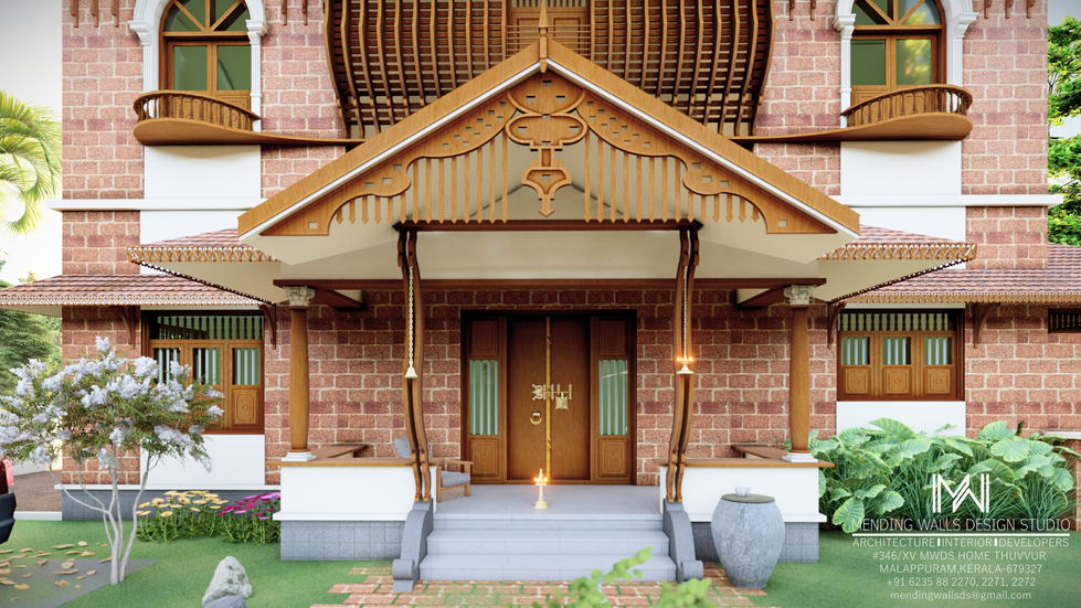 Nalukettu Manor by Mending walls Design Studio, The Leading Architectural and Interior Designing Firm in Malappuram and Calicut Kerala