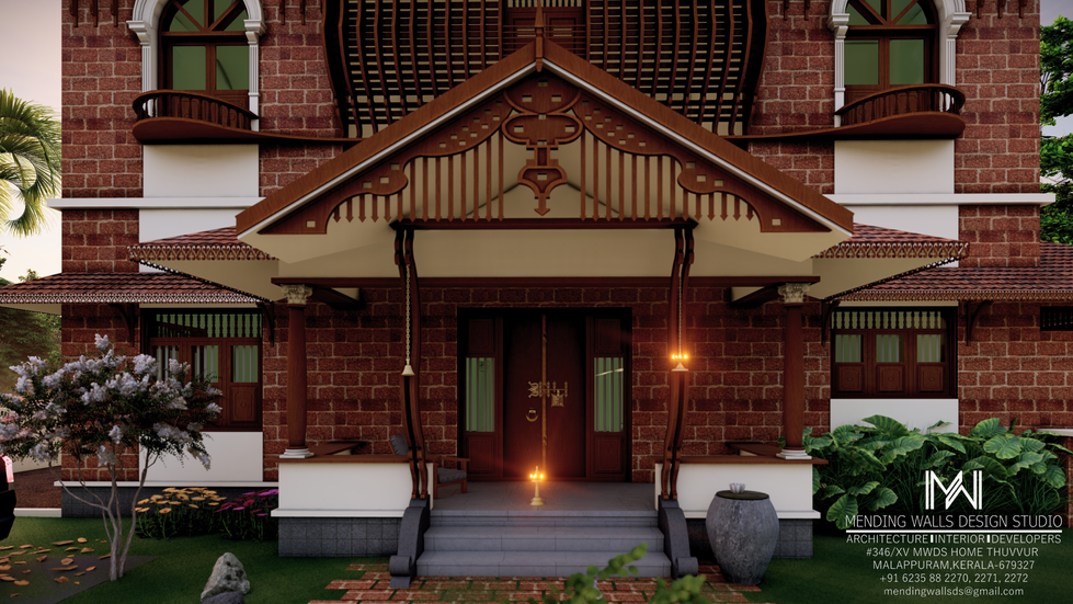 Nalukettu Manor by Mending walls Design Studio, The Leading Architectural and Interior Designing Firm in Malappuram and Calicut Kerala