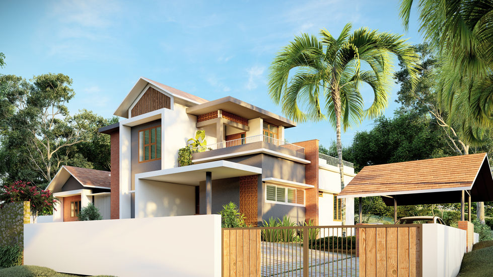 Aveline Residence by Mending walls Design Studio, The Leading Architectural and Interior Designing Firm in Malappuram and Calicut Kerala