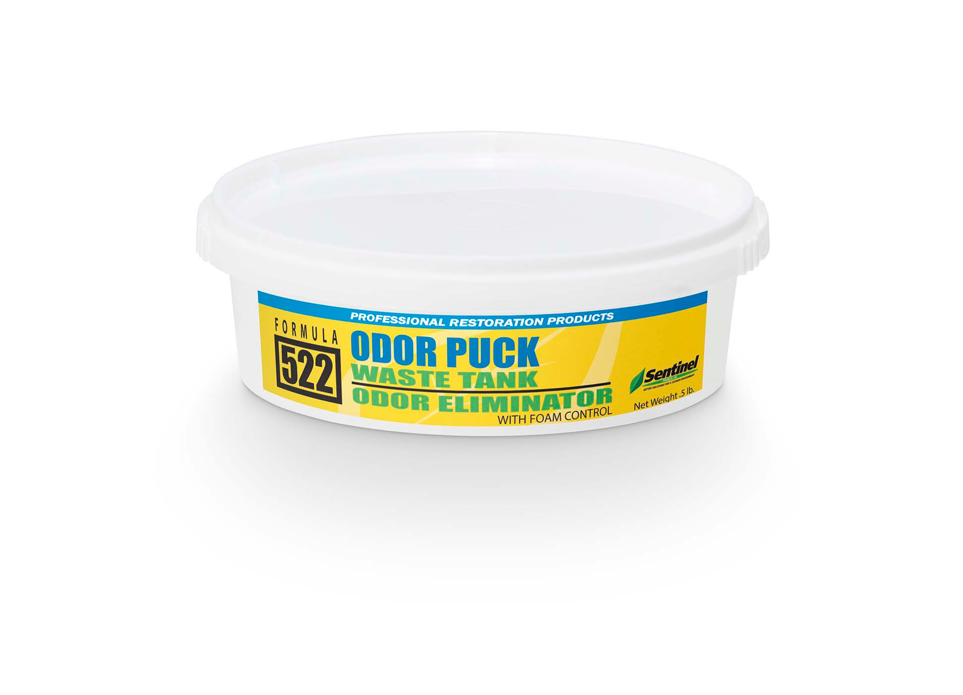 Sentinel 522 Odor Puck Waste Tank Odor Eliminator with Foam Control 0.5# 54/CS
