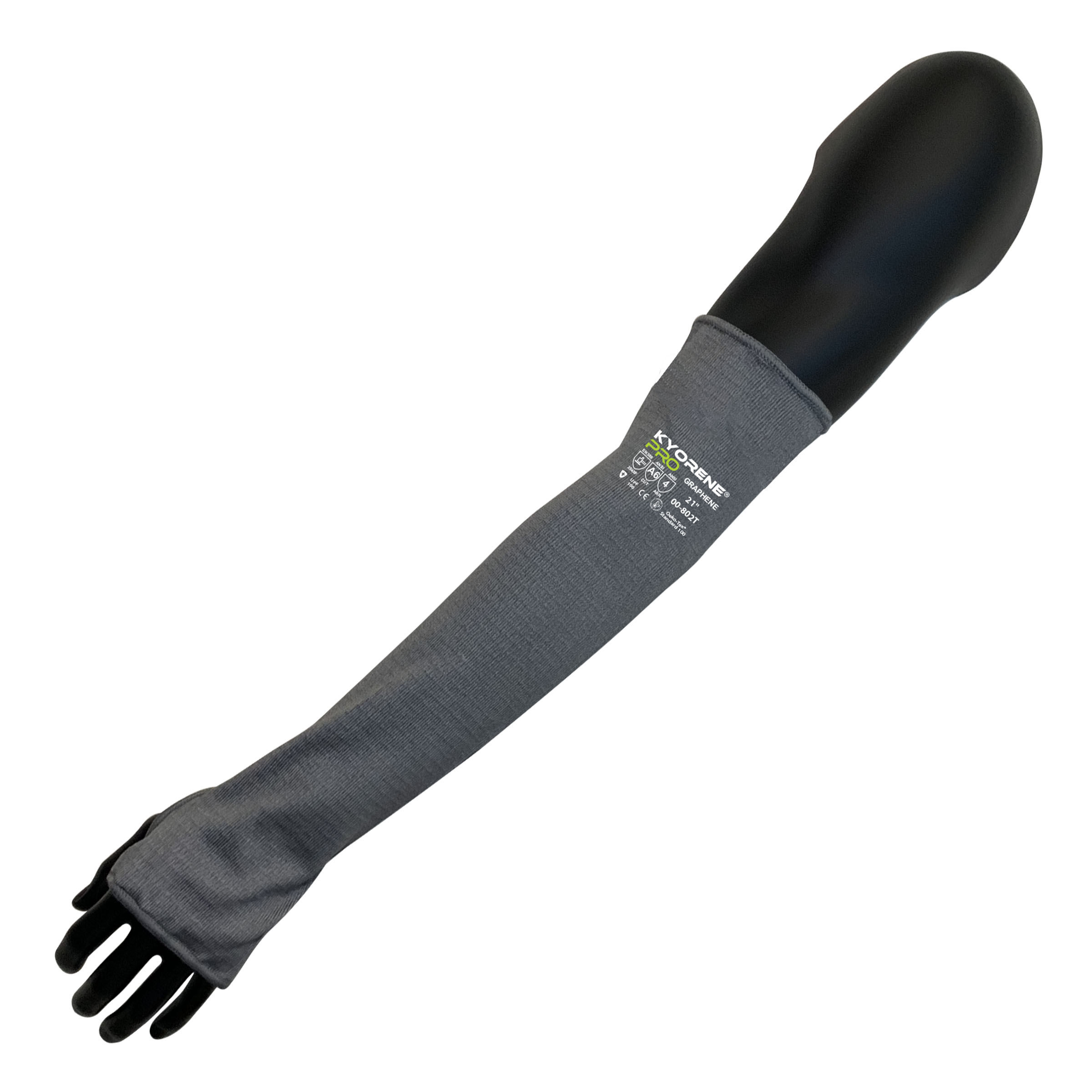 Armor Guy 21" Gray Kyorene® Pro Graphene A6 Sleeve With Thumb Hole