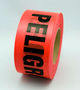 Thumbnail: RADNOR™ 3"X1000' Red 1.5mil Polyethylene PrimeGuard® Danger Barricade Tape 