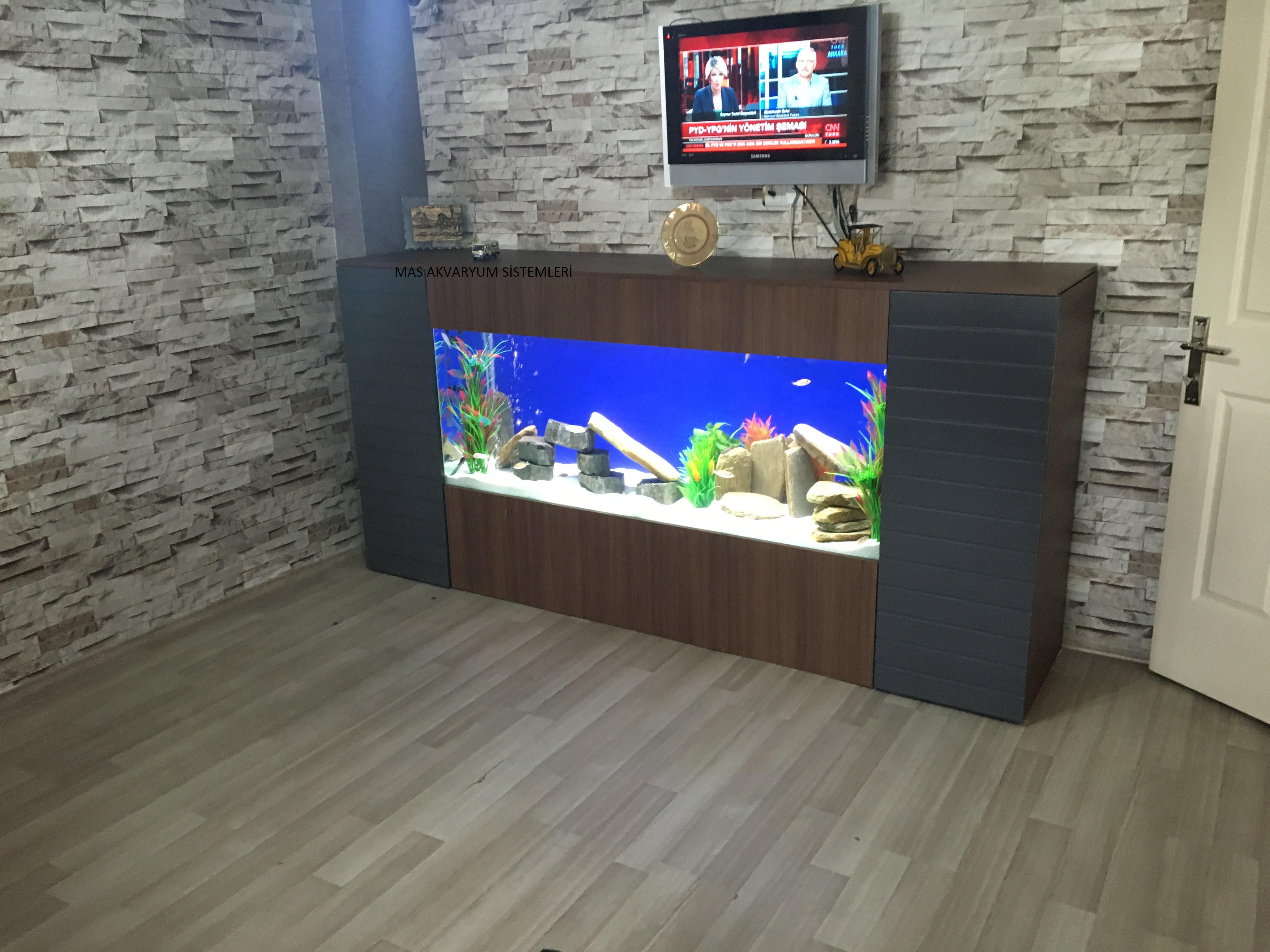 Televizyon Ünitesi Akvaryumu 250 cm