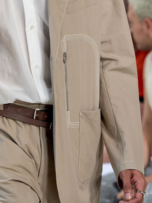 Détail blouson Hermès Spring 2024 - Véronique Nichanian
