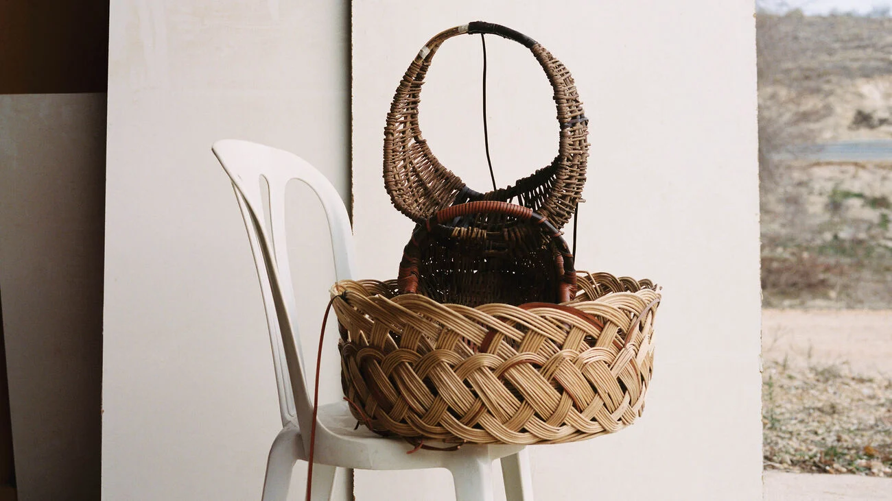 Handwoven basket representing Loewe Craftsmanship.