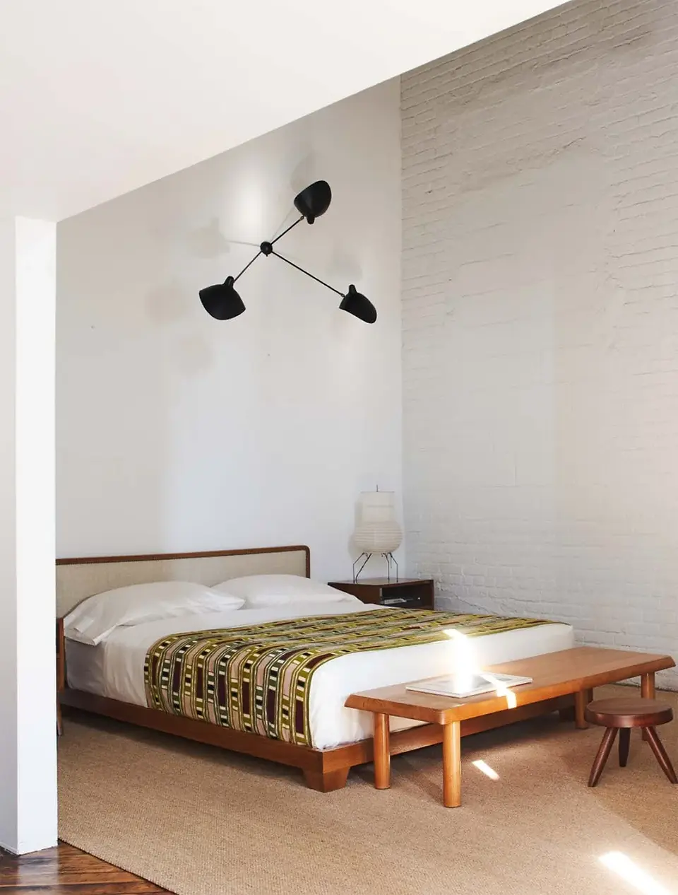 Minimal bedroom styled by Colin King