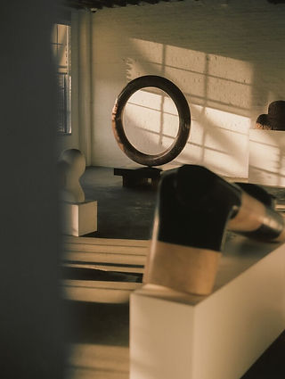 Interior photography at Noguchi Museum by Maureen M. Evans for Openhouse — sculptural forms in soft daylight.