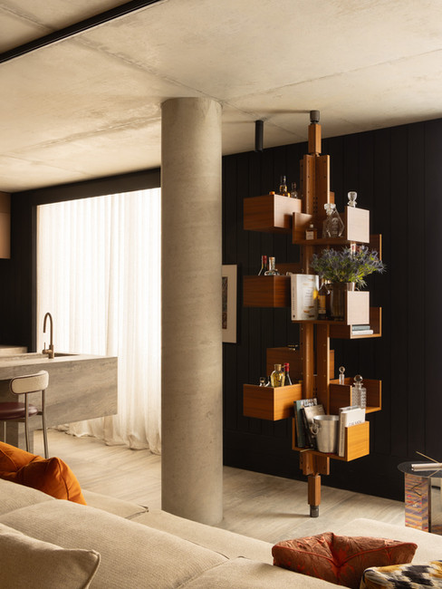 Détail intérieur de Summit House à Mount Buller.