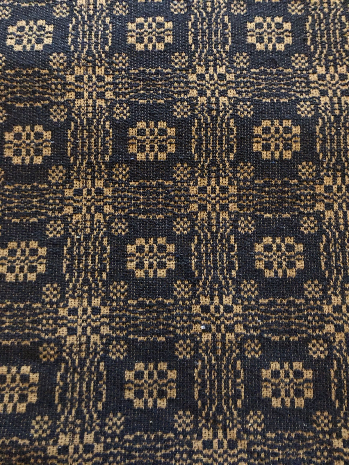 Shower Curtain---Navy/Tan Gettysburg