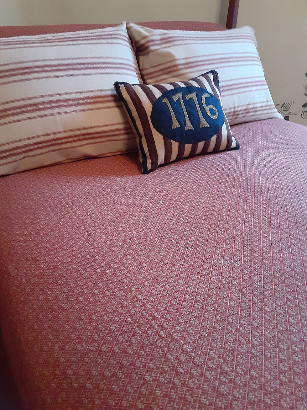 Thumbnail: Red/Tan Bed Cover