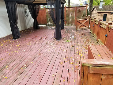 old rotted deck