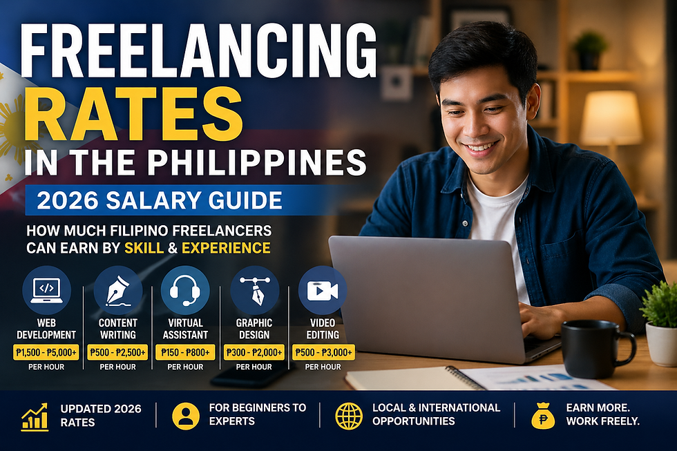 Freelancing Rates in the Philippines (2026 Salary Guide)