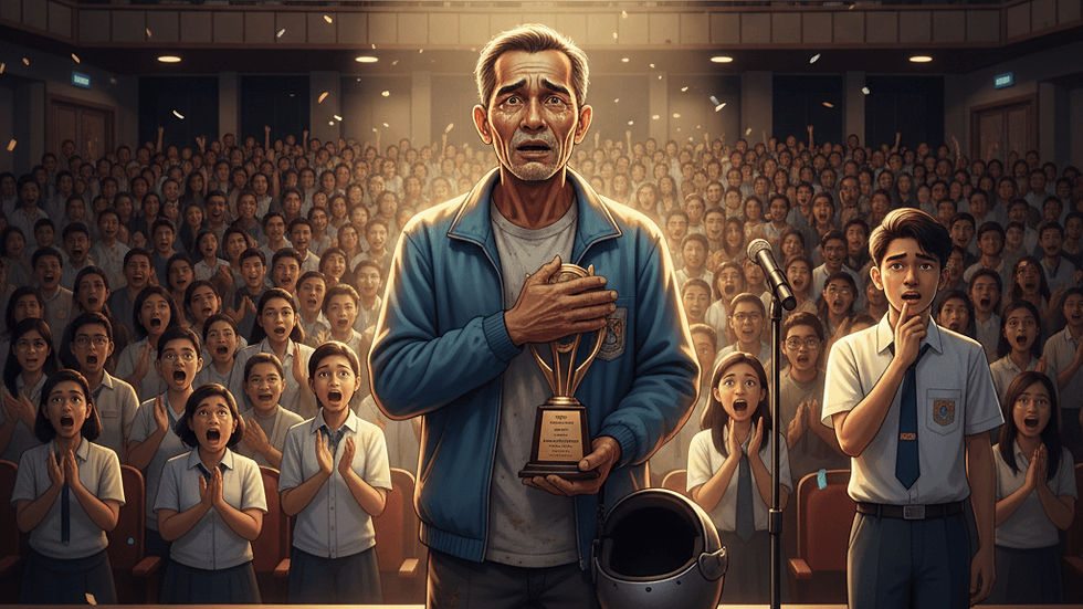 "PINAGKATAWANAN NILA ANG TRICYCLE DRIVER KONG TATAY—PERO NOONG AWARDING, SIYA ANG TINAWAG NA ‘BAYANI’"