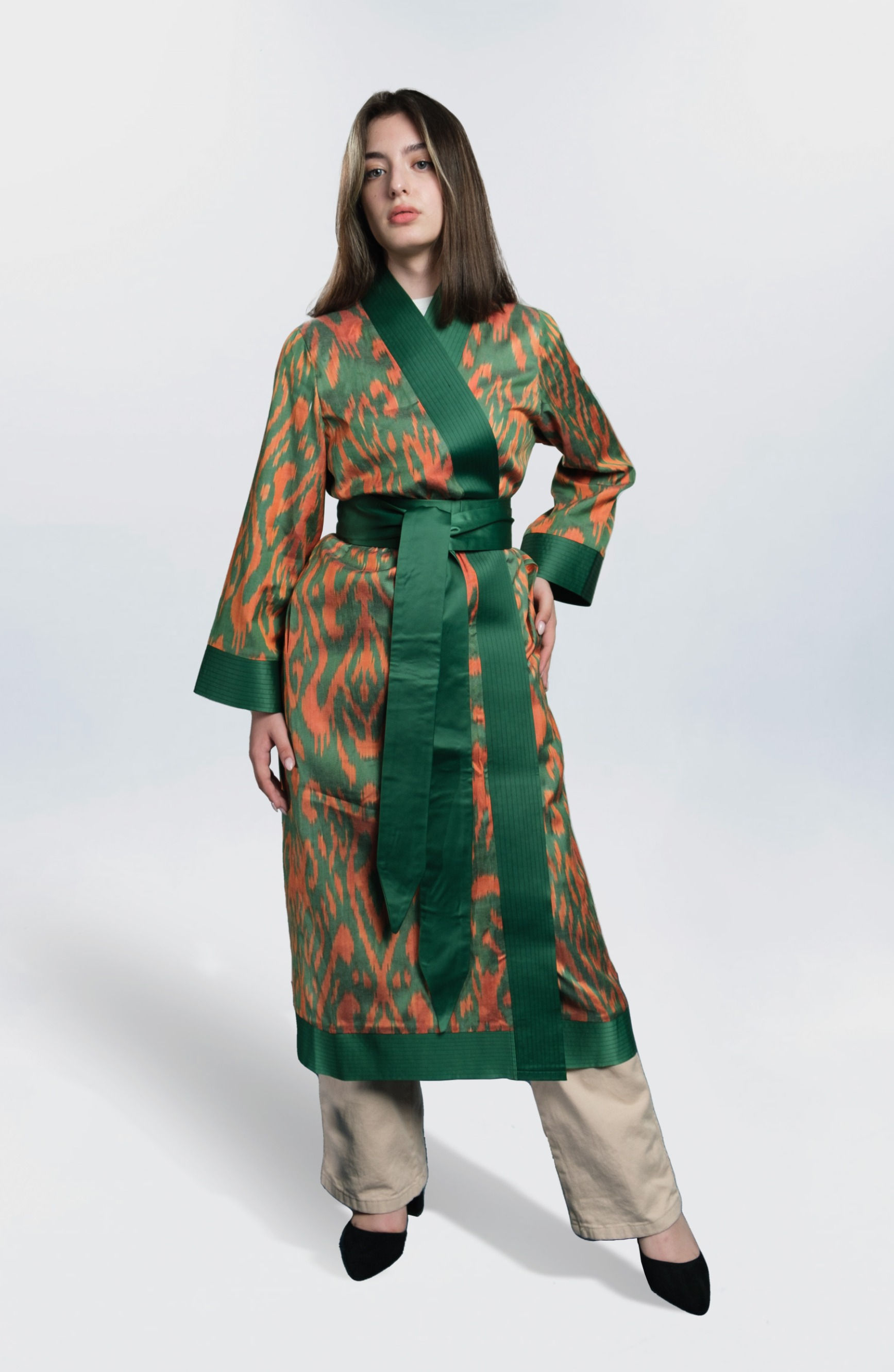 Juma Ikat Adras ~ Silk Fashion Robe