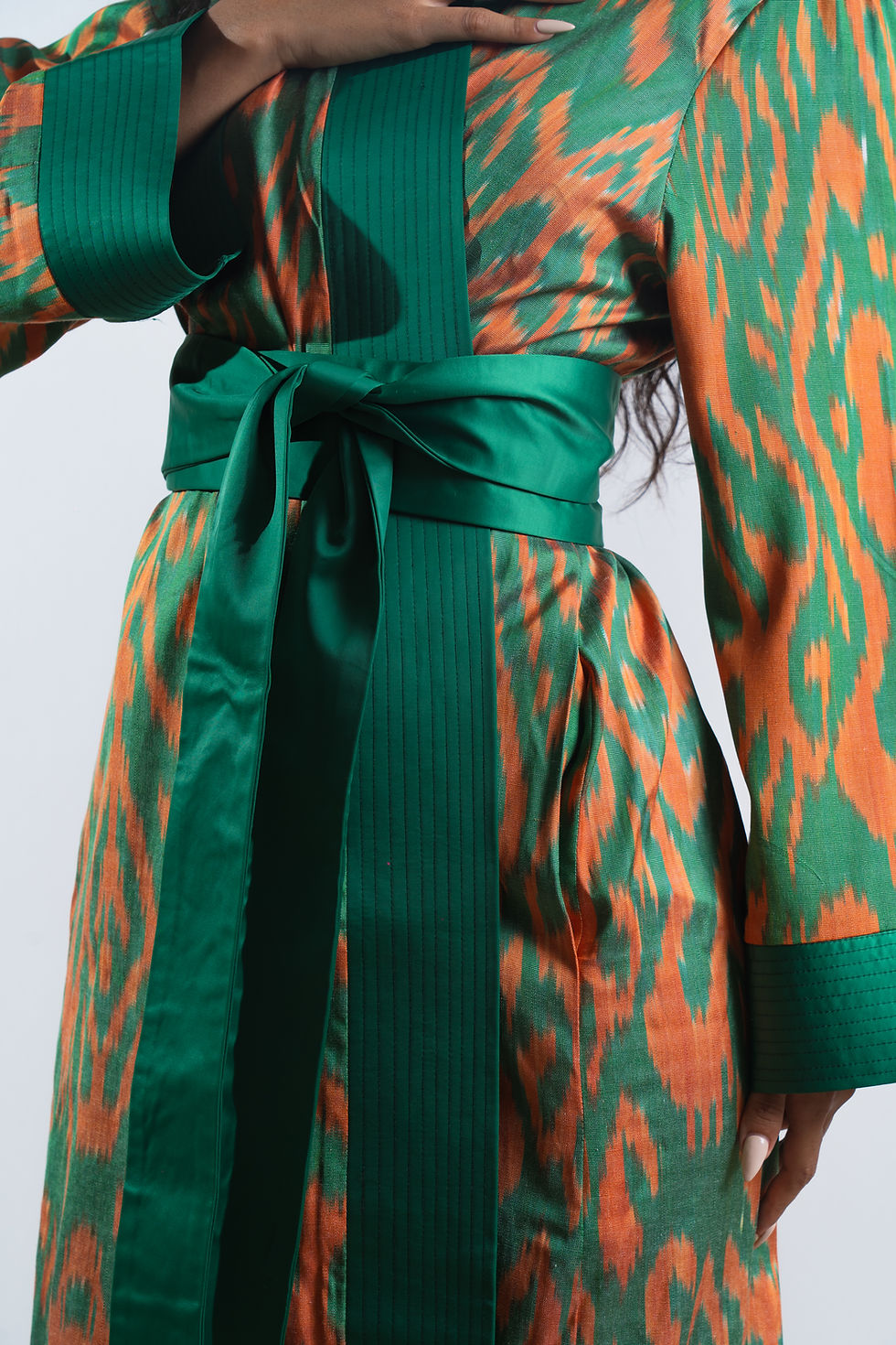 Miniatura: Juma Ikat Adras ~ Silk Fashion Robe