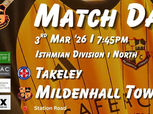 🟡⚫️ MATCH DAY - AWAY AT TAKELEY! ⚫️🟡