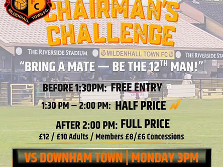 🎤 THE CHAIRMAN’S CHALLENGE: BRING A MATE! 🟡⚫️