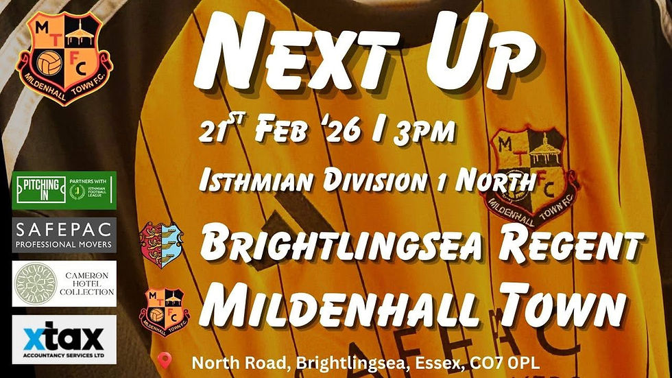 MILDENHALL TOWN @ BRIGHTLINGSEA REGENT