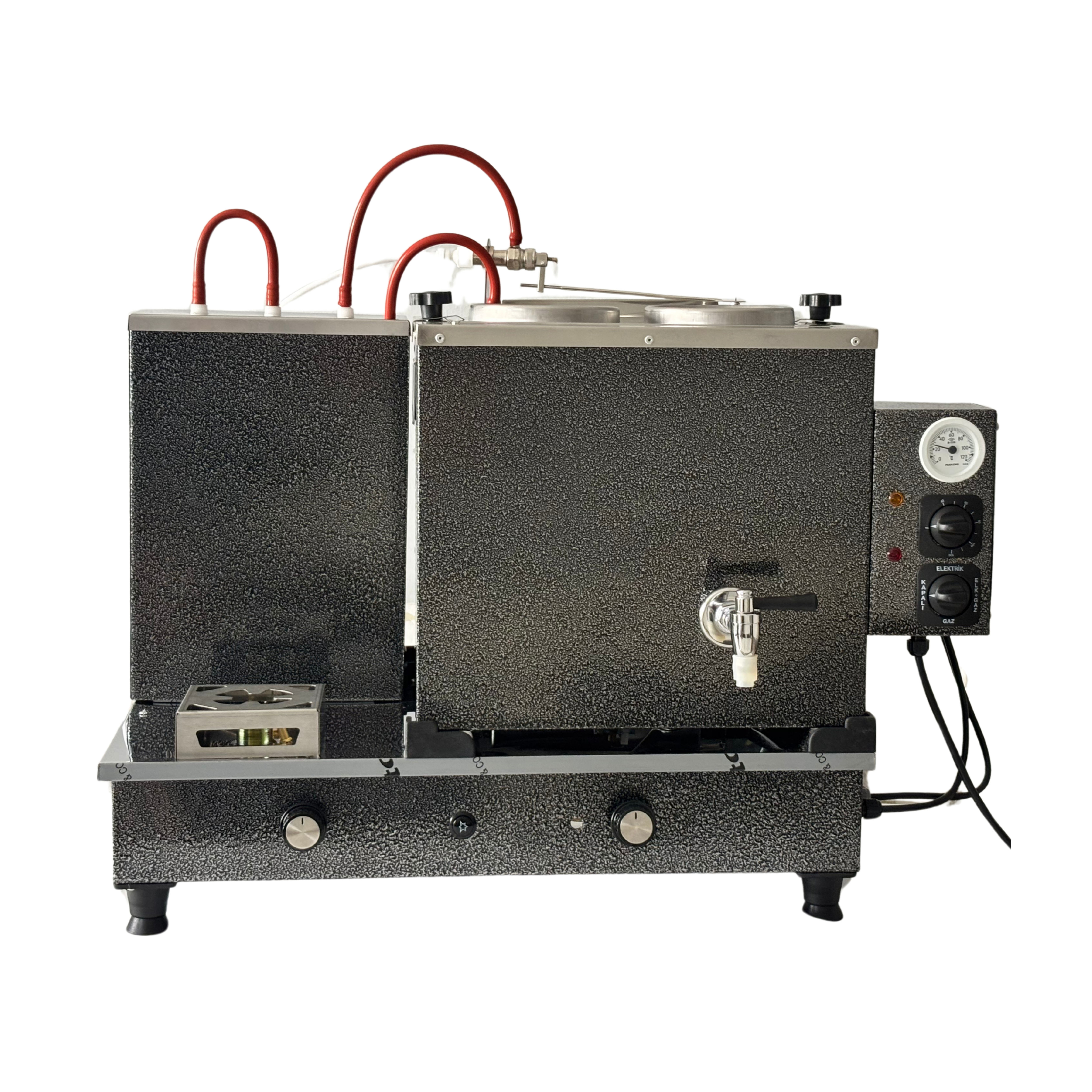 2 Demlikli Kromat Çay Kazanı