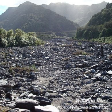 Waitaha schist riverbed