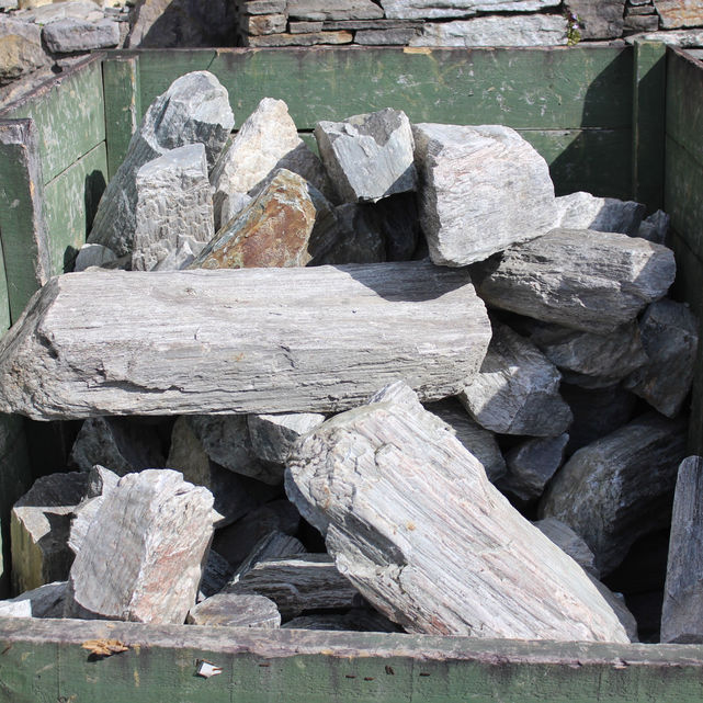 Alpine schist walling stone