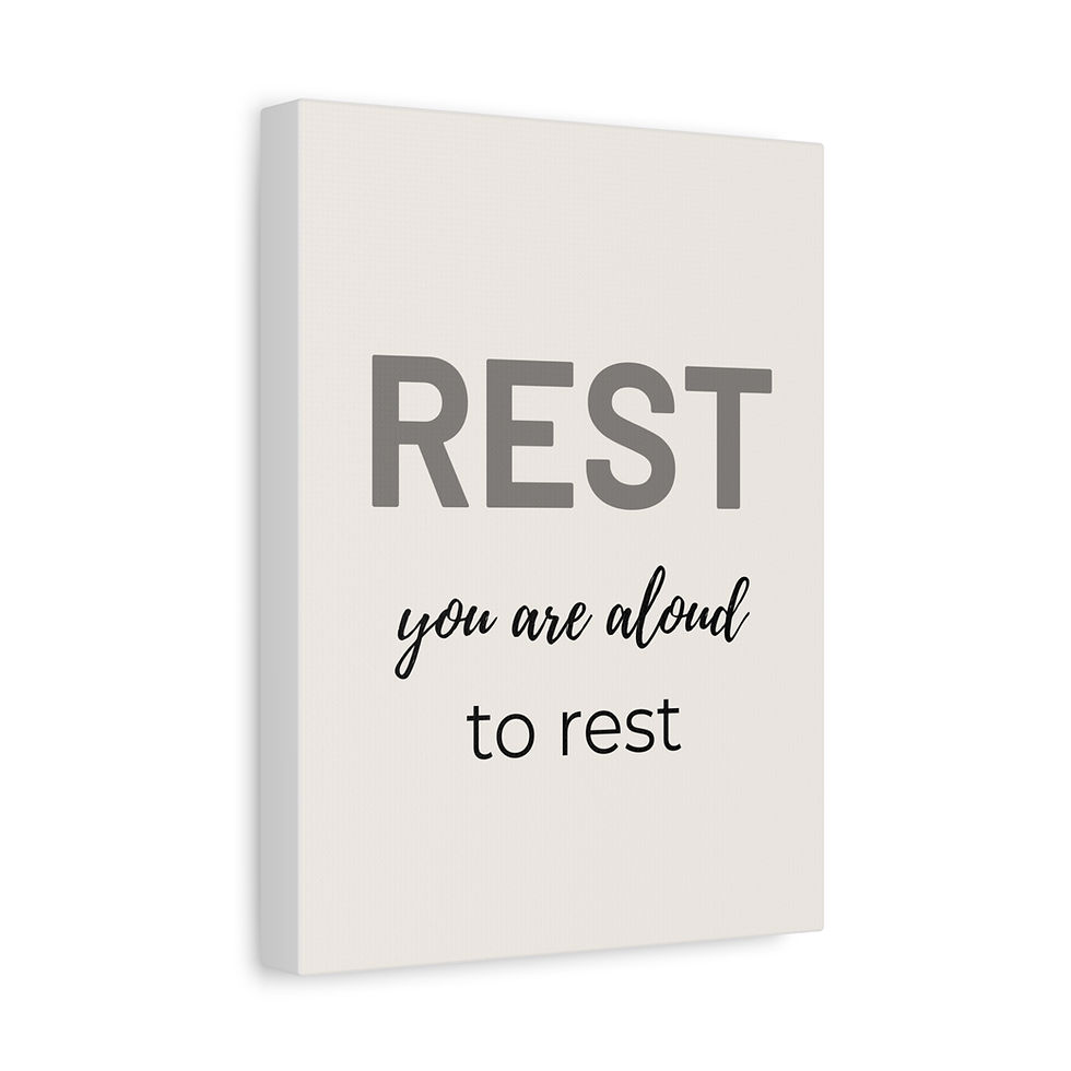 Thumbnail: Rest You Are Allowed to Rest Canvas Wall Art