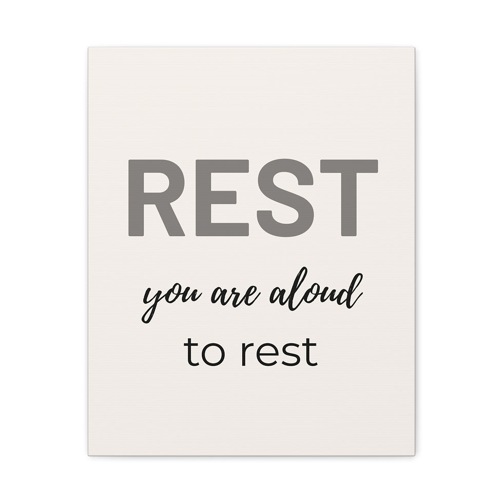 Thumbnail: Rest You Are Allowed to Rest Canvas Wall Art