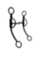 Miniatura: L001 Loomis Shank with 3/8" Smooth Snaffle Mouthpiece
