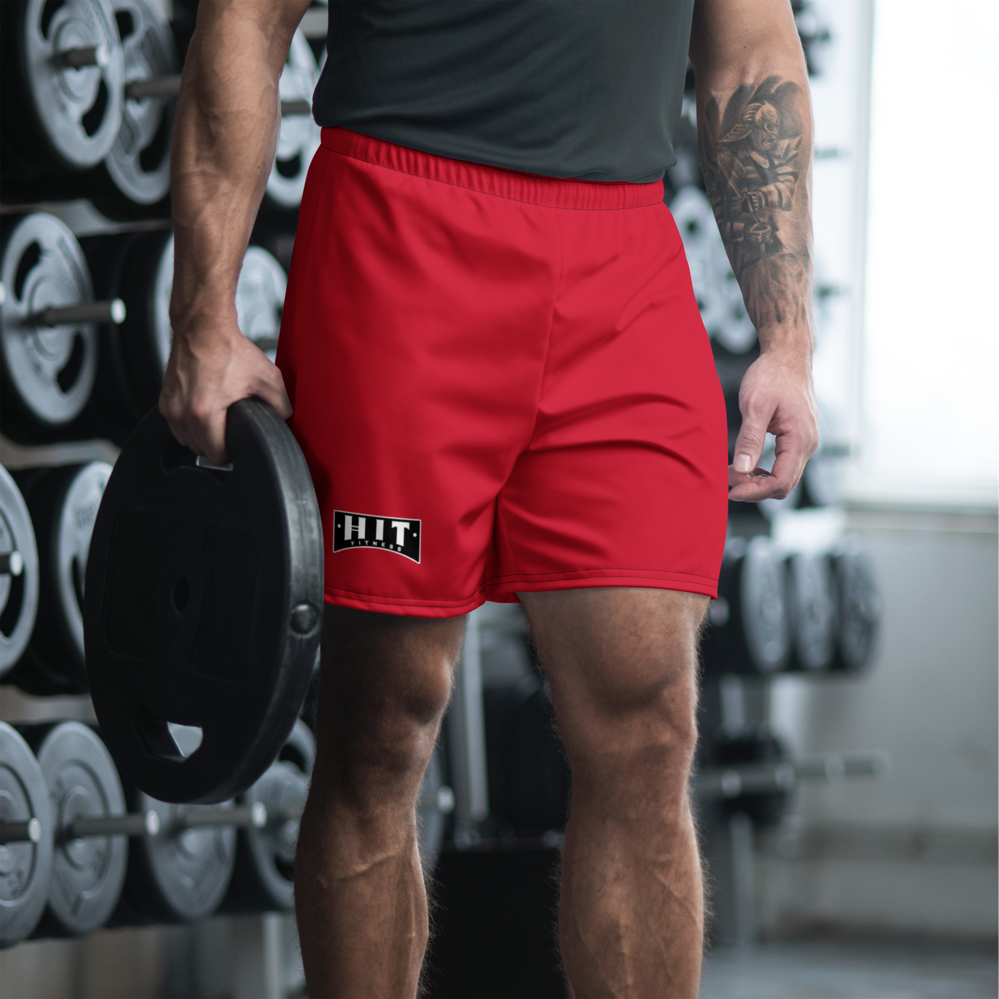 Unisex Athletic Shorts Red