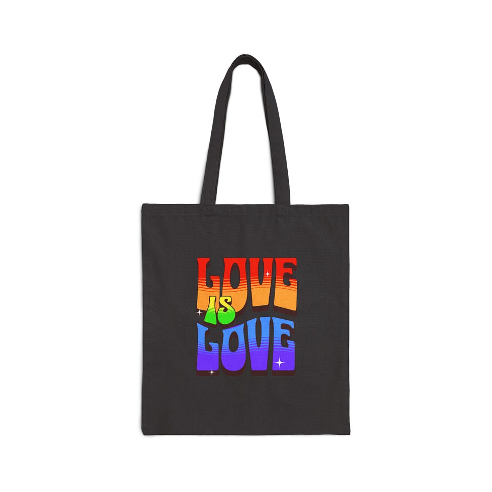 Love Is Love Cotton Canvas Tote