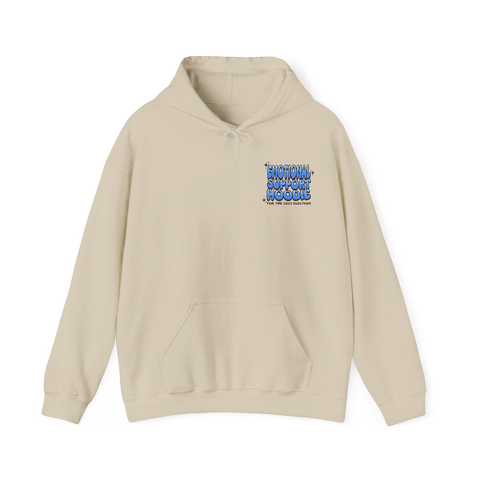 Thumbnail: Emotional Support Hoodie, Unisex Gilden Hooded Sweatshirt