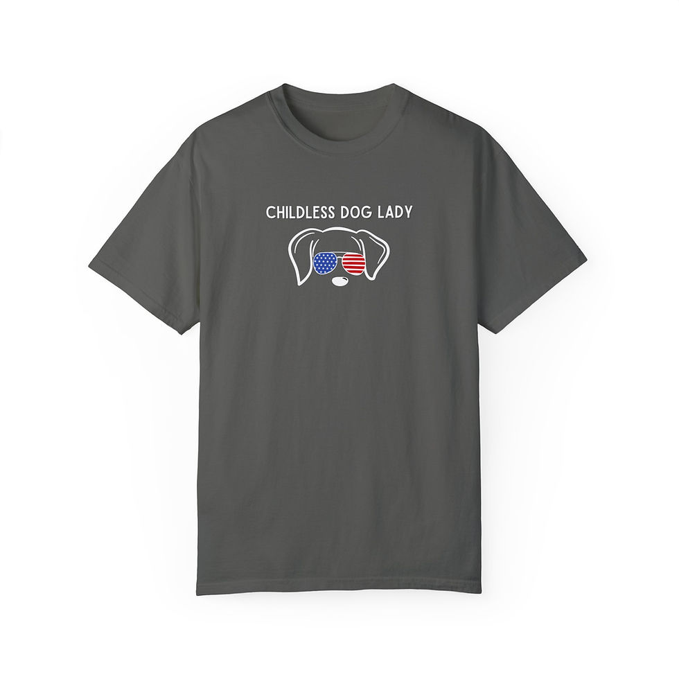 Thumbnail: Childless Dog Lady, Comfort Colors Unisex Tshirt 