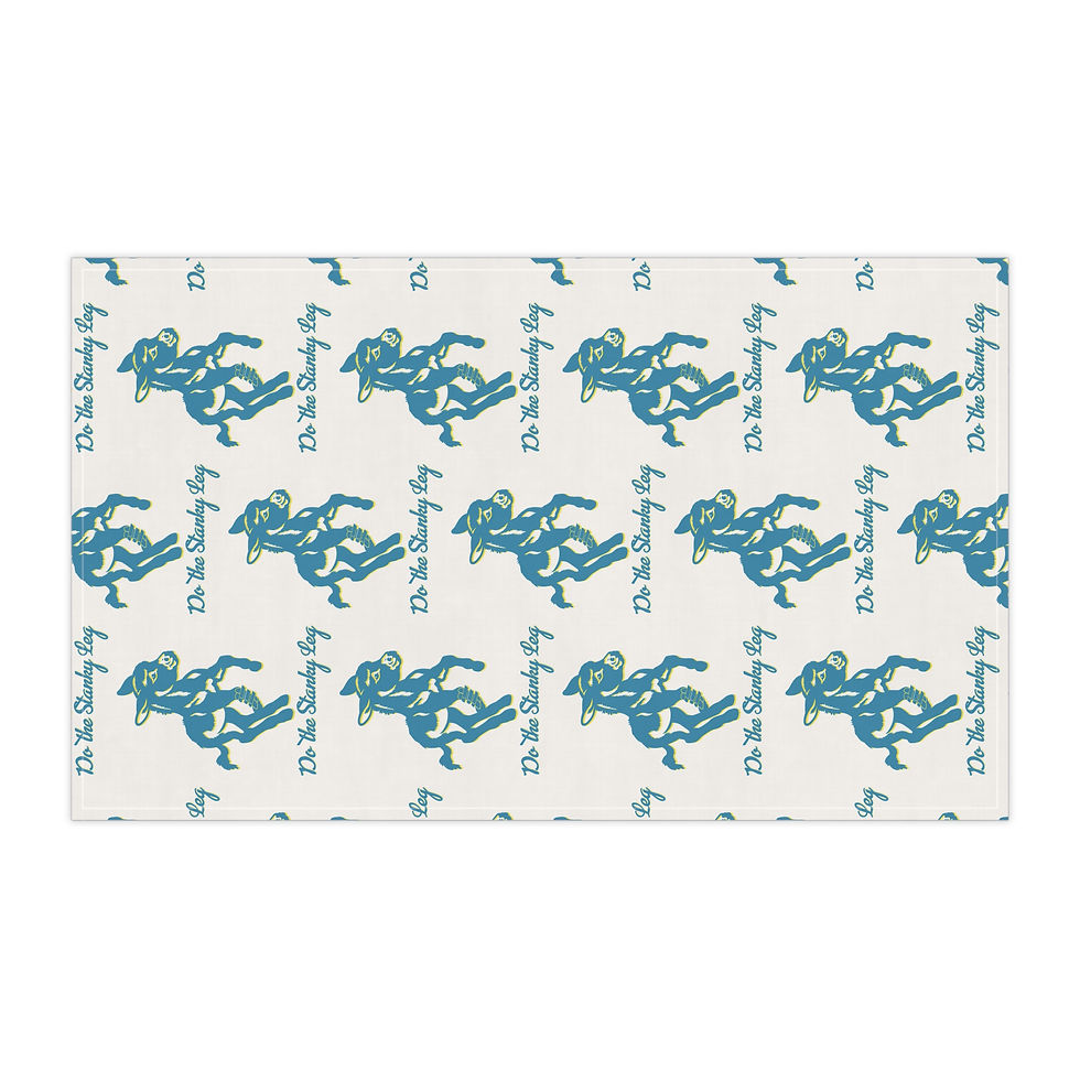 Thumbnail: Stanky Leg Pattern Tea Towel | Printed Cotton Kitchen Towel