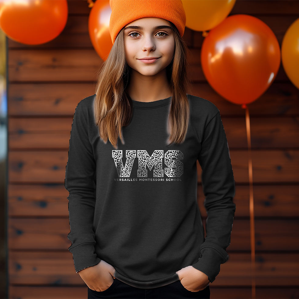 Thumbnail: Youth VMS Cheetah Long Sleeve Shirt
