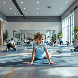 Dotarea sălilor de clasă cu tatami (Posaga) pentru gimnastică, transformând școala într-un centru de sănătate pentru copii și adulți.